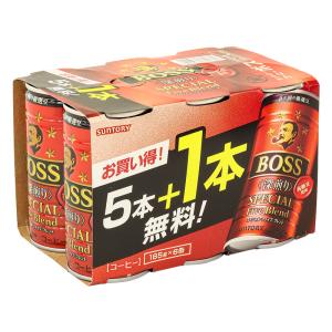 ボス スペシャルファイブブレンド 深煎り 185g×6缶パック