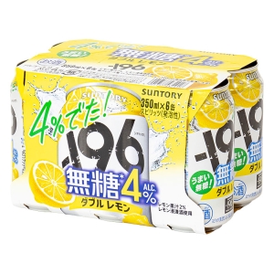 ‐196℃無糖 ダブルレモン 4% 350ml×6缶