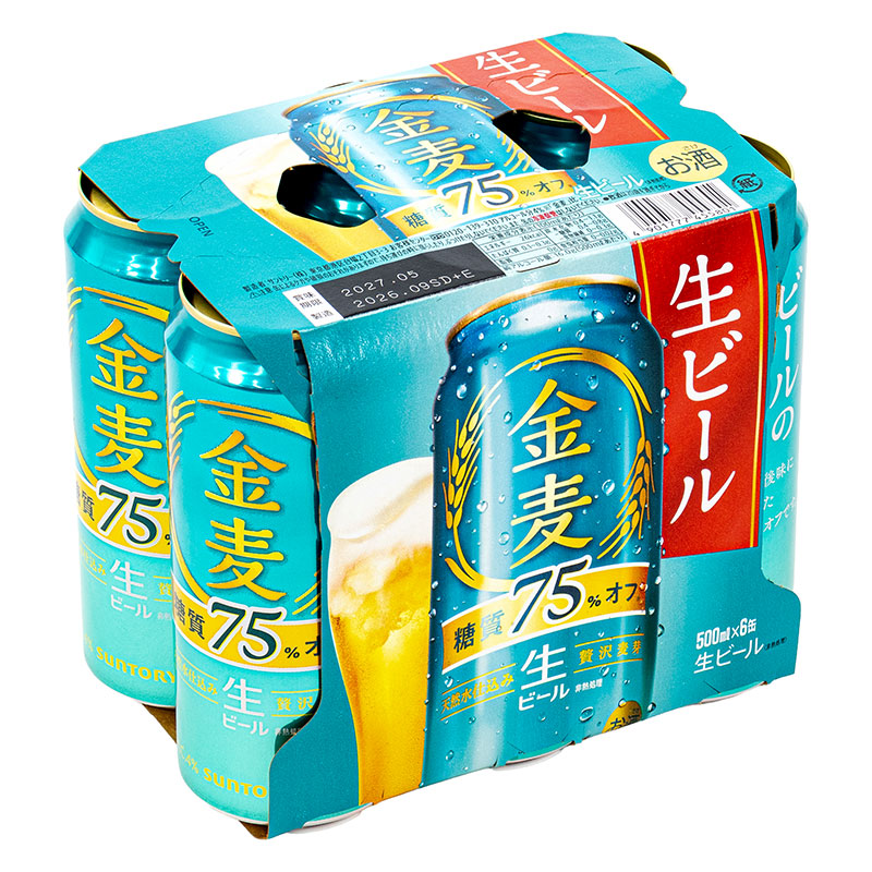 金麦 糖質75%オフ 500ml×6缶