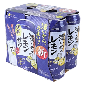 濃いめのレモンサワー 500ml×6缶パック