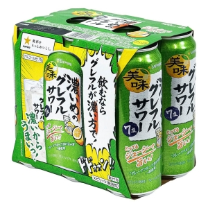 濃いめのグレフルサワー 500ml×6缶パック