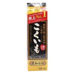 焼酎 甲類乙類混和 いも焼酎 こくいも 25度 1.8L