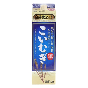 焼酎 甲類乙類混和 麦焼酎 こいむぎやわらか 25度 1800ml