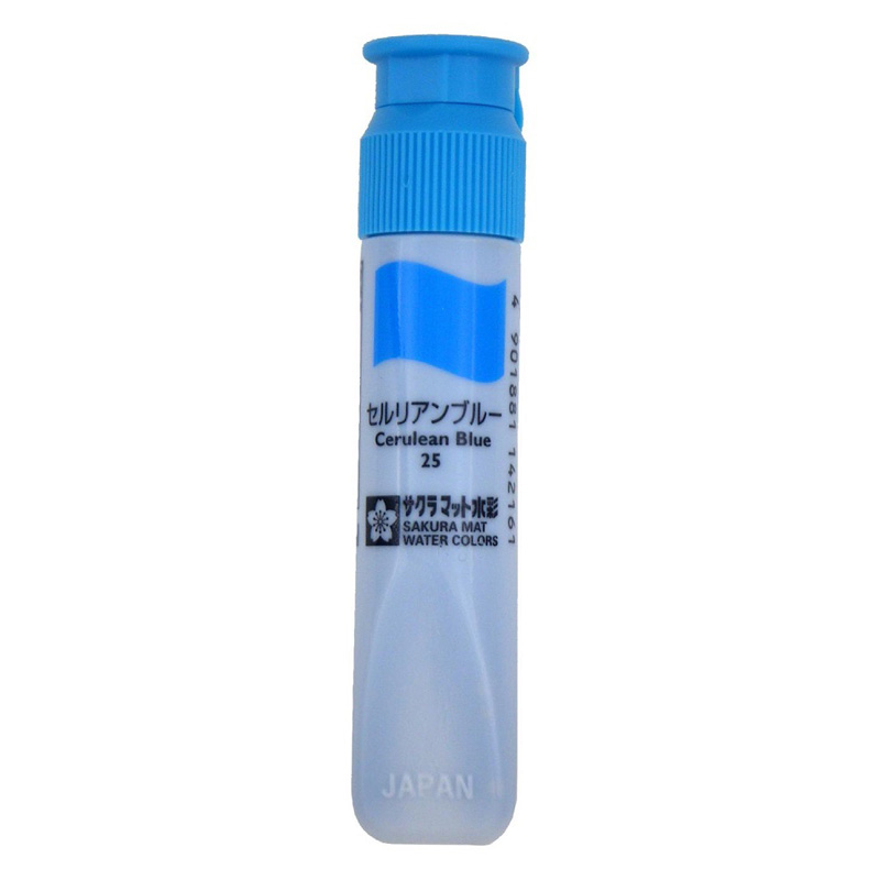 マット水彩ポリ単色 12ml セルリアンブルー