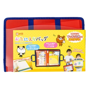 収納用品 お気に入りバッグ レッド B5 シール付き