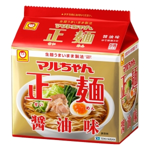 マルちゃん正麺 5食パック 醤油味 105g×5