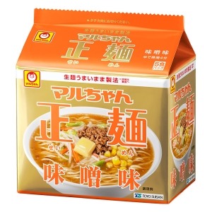 マルちゃん正麺 5食パック 味噌味 108g×5