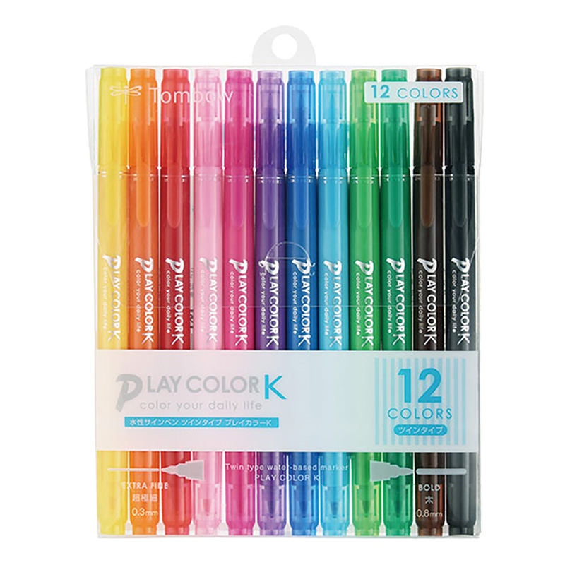水性サインペンPK12色パック