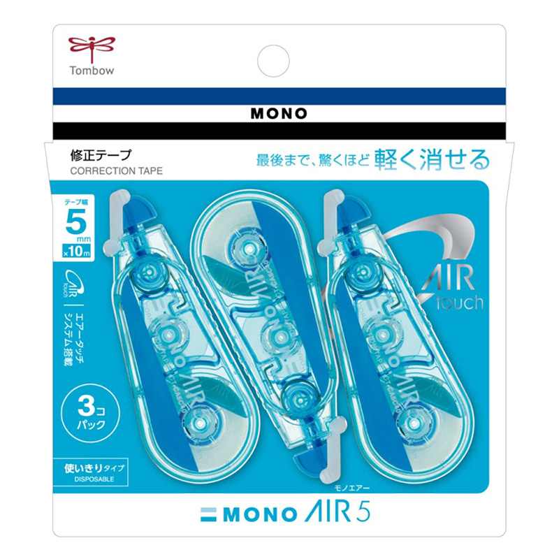 修正テープモノエアー5Cブルー3Pパック