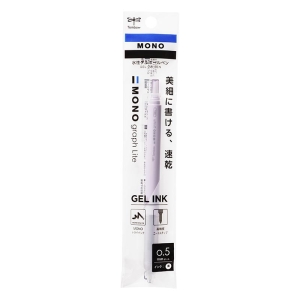 モノグラフライト 水性ゲルボールペン 0.5mm 黒インク パープル