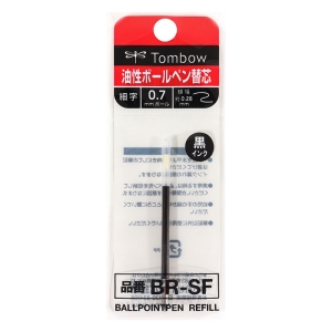 替芯 油性ボールペン 0.7mm ボール細字ステンレスチップ 黒