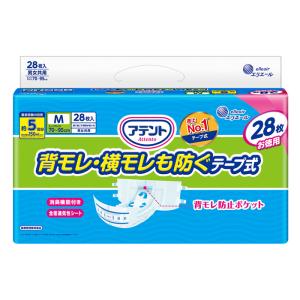 アテント 消臭効果付きテープ式 背モレ・横モレも防ぐ M 28枚
