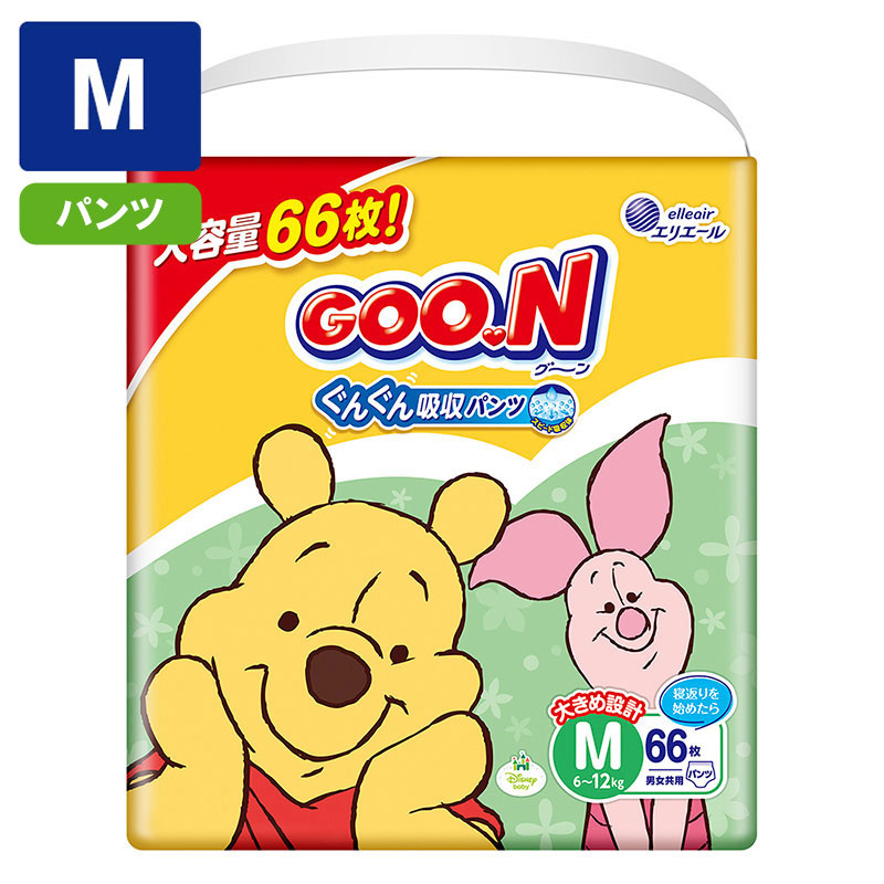 グーン ぐんぐん吸収パンツ Mサイズ 66枚