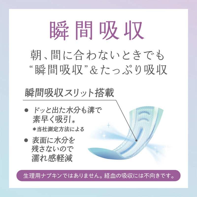 ナチュラ 夜つけて朝あんしん 吸水パッド 24cm 50㏄ 20枚入