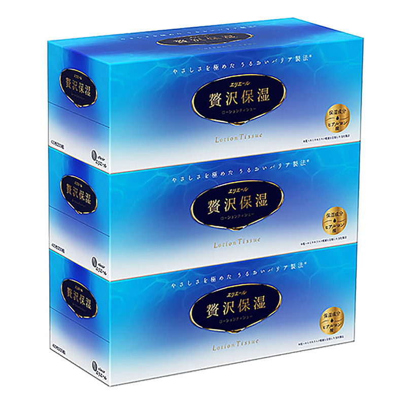 エリエール贅沢保湿 ティシュー 200組 3個