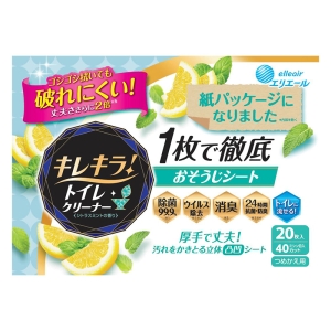 キレキラ!トイレクリーナー詰替用 20枚 シトラスミント