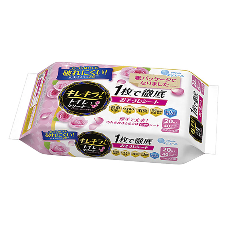 キレキラ!トイレクリーナー詰替用 10枚×2P ハッピーローズ