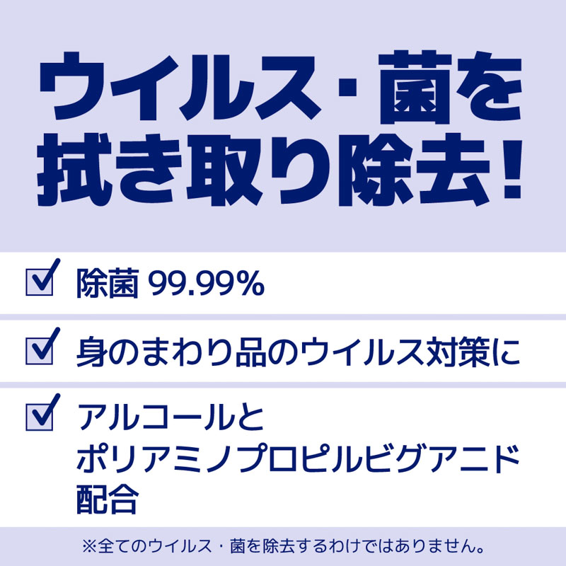 除菌できるアルコールタオルウイルス除去ボックス 40枚 8個