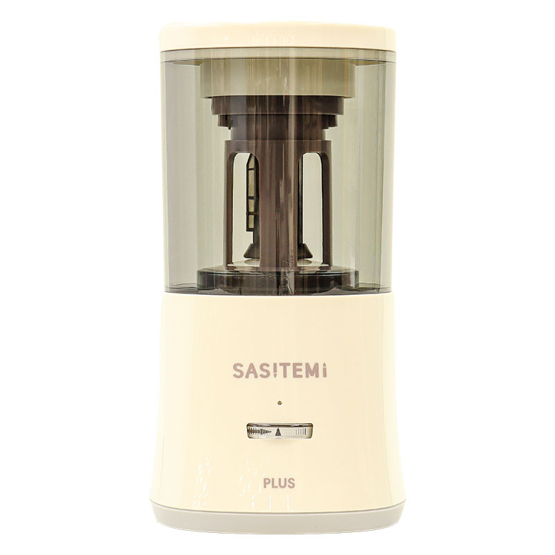 スーパー全自動なえんぴつけずり SASITEMI(サシテミ)アイボリー
