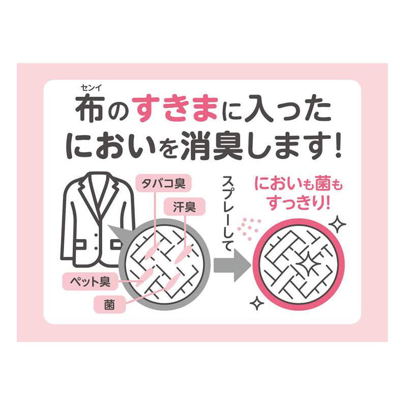 衣類・布製品用 消臭スプレー フローラルの香り 詰替え 320ml