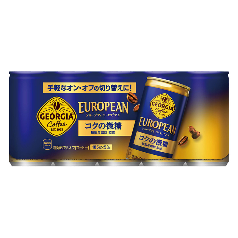 ヨーロピアンコクの微糖 5本パック 185g
