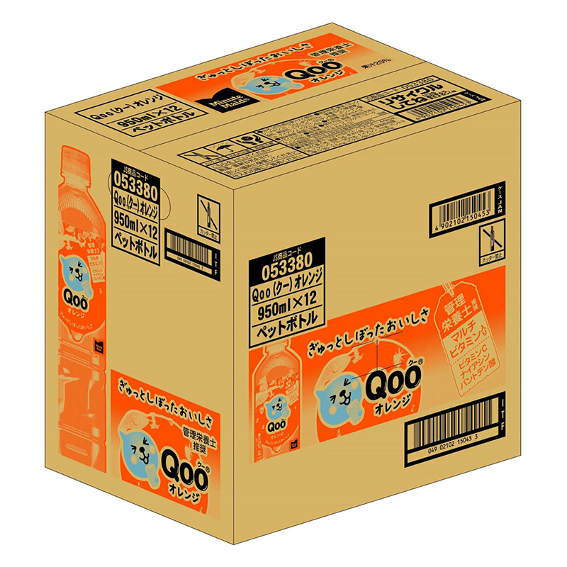 Qoo オレンジ 1ケース（950ml×12本）