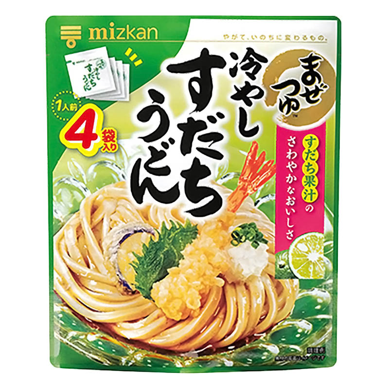 ミツカン まぜつゆ 冷やしすだちうどん 4袋