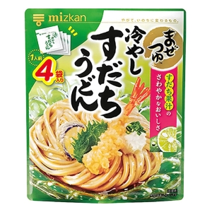 ミツカン まぜつゆ 冷やしすだちうどん 4袋
