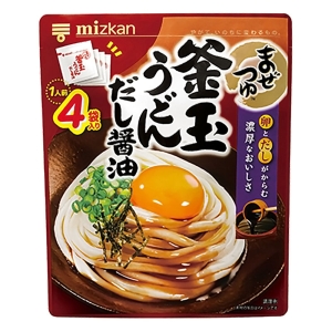 ミツカン まぜつゆ 釜玉うどんだし醤油 4袋