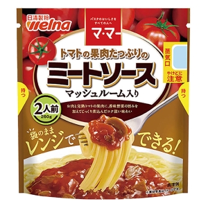 マ・マー トマトの果肉たっぷりのミートソース マッシュルーム入り 260g