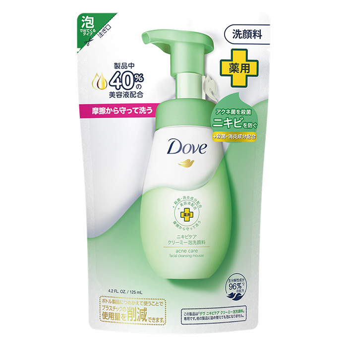 ダヴ ニキビケア クリーミー泡洗顔料 つめかえ用 Dove 125ml