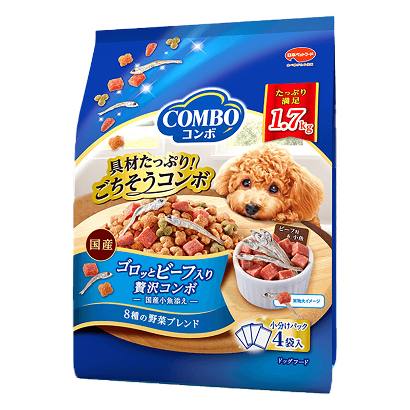 コンボ ゴロッとビーフ入り 1.7kg(425g×4袋入)