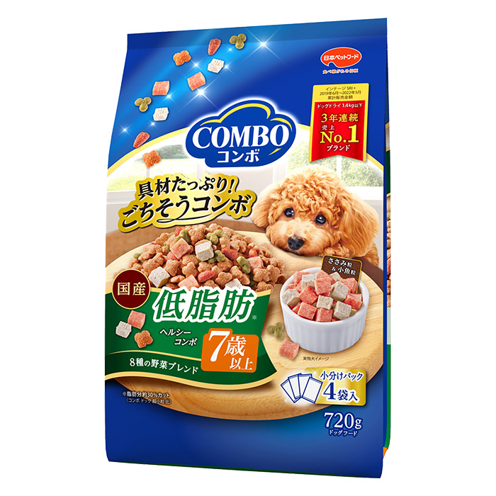 コンボ ドッグ 低脂肪 7歳以上 720g(180g×4袋入)