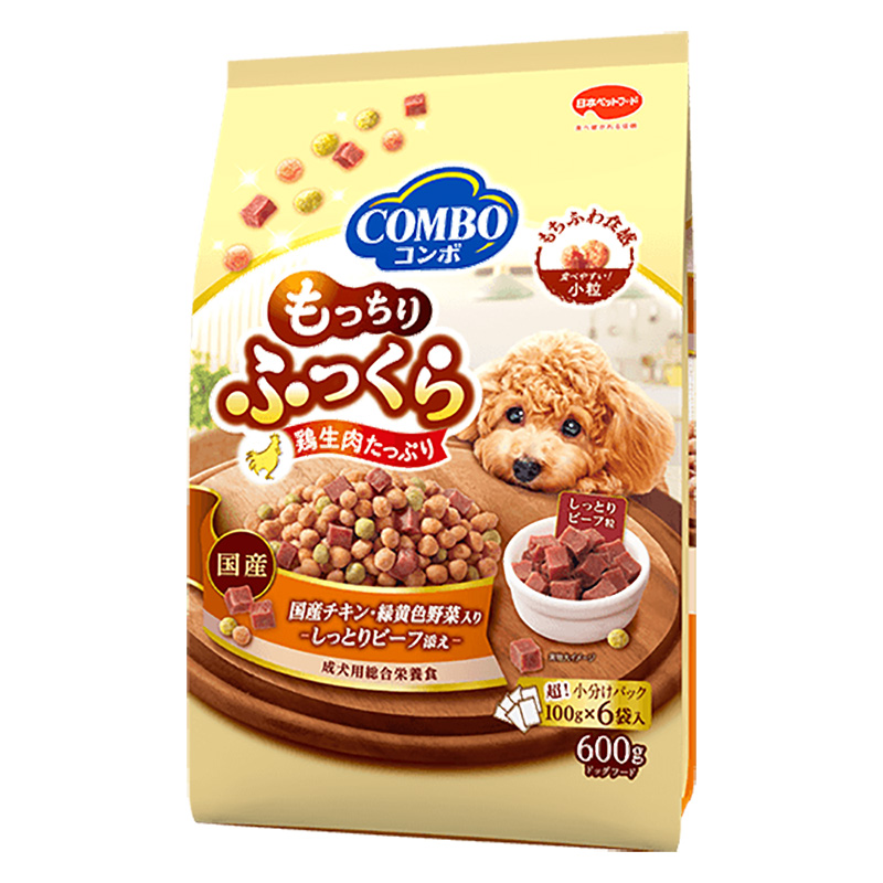 コンボ ドッグ もっちりふっくら 国産チキン・しっとりビーフ添え 600g(100g×6袋入)