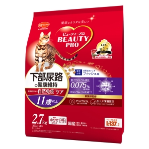 ビューティープロ キャット 下部尿路の健康維持 11歳以上 2.7kg(450g×6袋)