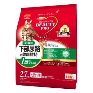 ビューティープロ キャット 下部尿路の健康維持 低脂肪 1歳から 2.7kg(450g×6袋)