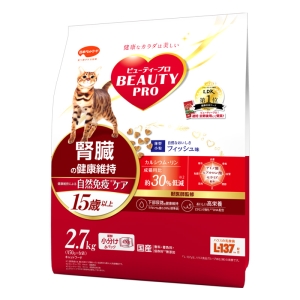 ビューティープロ キャット 腎臓の健康維持 15歳以上 フィッシュ味 2.7kg(450g×6袋)