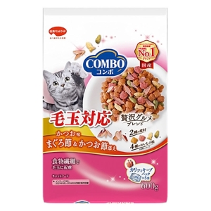 コンボ キャット 毛玉対応 かつお味・まぐろ節・かつお節添え 600g(120g×5袋入)