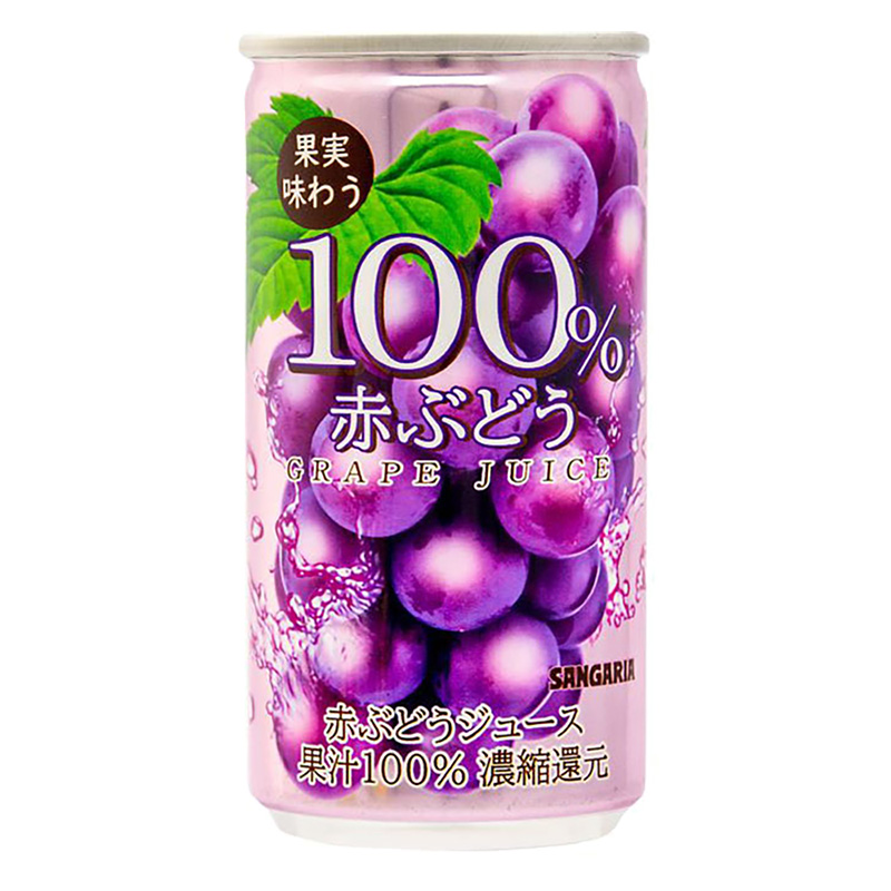 100%赤ぶどうジュース 190g