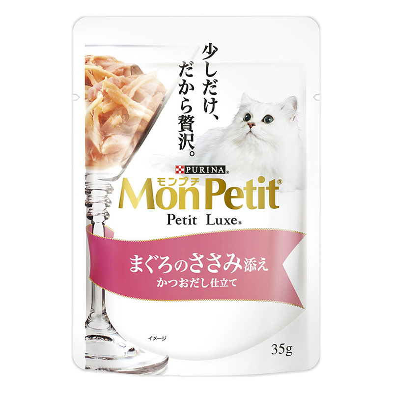 モンプチ プチリュクスパウチ まぐろのささみ添え 35g