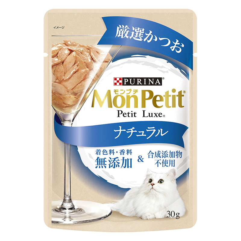 モンプチ プチリュクスパウチ ナチュラル  かつお 30g