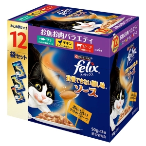 フィリックス 隠し味ソース お魚お肉 バラエティーパック 12P