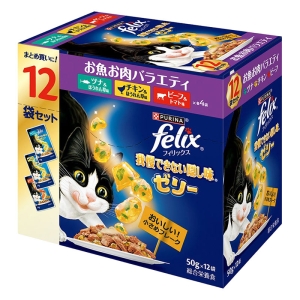 フィリックス 隠し味ゼリー お魚お肉バラエティー 12P