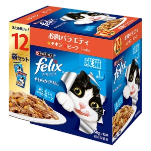 フィリックス 成猫 お肉バラエティ 12P