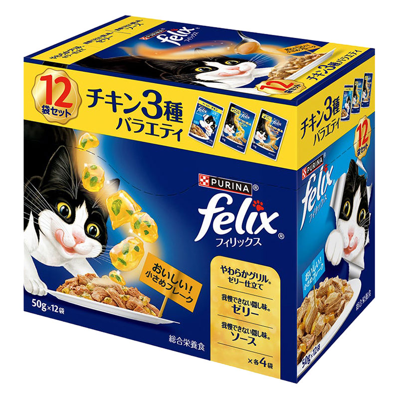 フィリックス 成猫 チキン3種バラエティ 12P