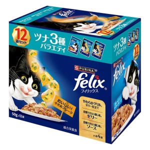 フィリックス 成猫 ツナ3種バラエティ 12P