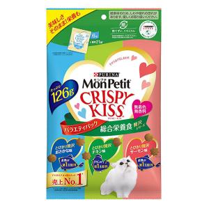 モンプチ クリスピーキッス バラエティーパック 総合栄養食 贅沢シリーズ 126g
