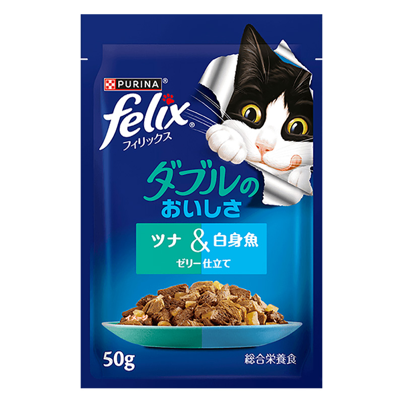 フィリックスパウチ ダブルのおいしさ ツナ＆白身魚 50g