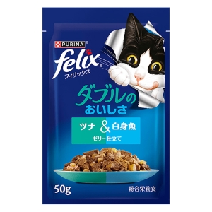 フィリックスパウチ ダブルのおいしさ ツナ＆白身魚 50g