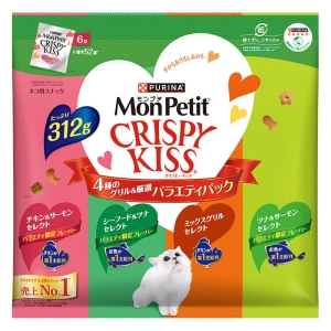 モンプチクリスピーキッス バラエティパック4種のグリル厳選 312g